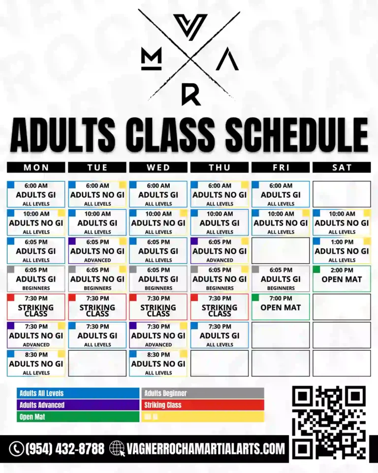 Schedule Vagner Rocha Adults 01/14/2026