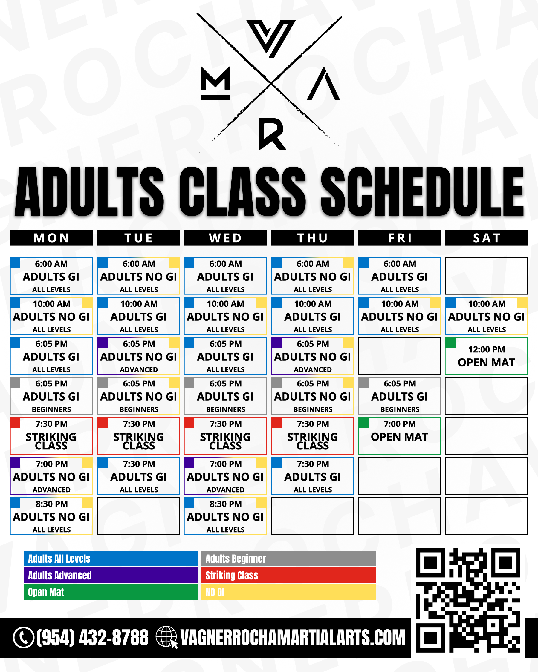 Vagner Rocha - Schedule Adult 16-07-26